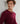 Pull homme col V en cachemire 2 fils rouge bordeaux – Rodier, vue 3