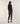 High-waisted cigarette pants - Black