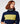 Two-tone short turtleneck sweater - Navy Blue