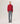 Asymmetrischer Rollkragenpullover aus Merinowolle – Rot