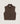 Sleeveless cardigan with high collar - Havana Brown
