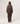 Long knitted coat - Havana Brown
