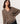 Pull col V oversize en cachemire - Marron Havane