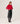 Kaschmirpullover mit Rundhalsausschnitt – Rot