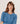 Kaschmirpullover mit tunesischem Kragen – Azurblau