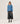 Kaschmirpullover mit tunesischem Kragen – Azurblau