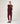 Ceinture lien cuir - Rouge Bordeaux