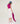 Rollkragen-Twin-Set aus Seide – Fuchsia