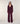 Wide-leg pants in merino wool - Aubergine