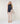 Ärmelloser Grobstrickpullover – Marineblau