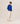 Merino wool V-neck sweater - Azure Blue