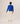 Merino wool V-neck sweater - Azure Blue