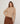 Pullover mit durchbrochenem Stehkragen aus Baumwolle und Wolle – Beige Ficelle