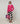 Pull col rond en laine mérinos - Rose Tonique