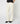 Wide-leg velvet trousers - Ecru