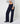Wide-leg velvet trousers - Marine