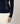 Round neck jacquard sweater - Navy Blue