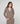 Cashmere-Hoodie-Jacke - Taupe