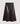 Leather large long skirt - Marron Ecorce